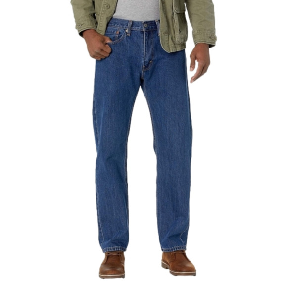 Levi's 505 Men's Medium Wash Mid-Rise 36 × 32 In great condition - Picture 2 of 13